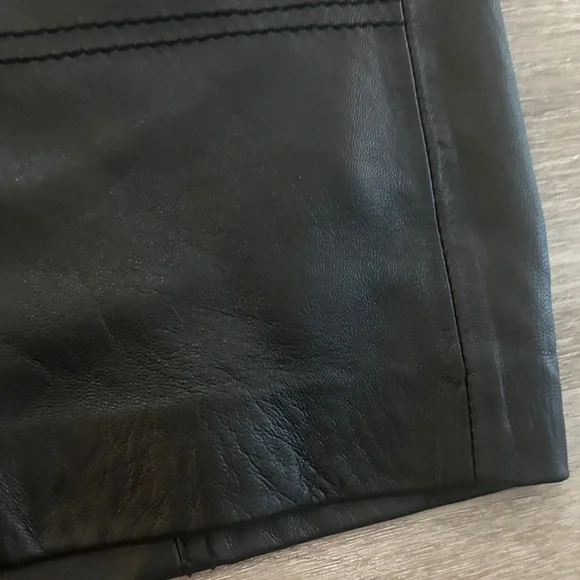 NWT Reiss Black Leather “Edie” Mini Skirt - Picture 14 of 14